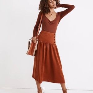 Cute corduroy Madwell midi skirt